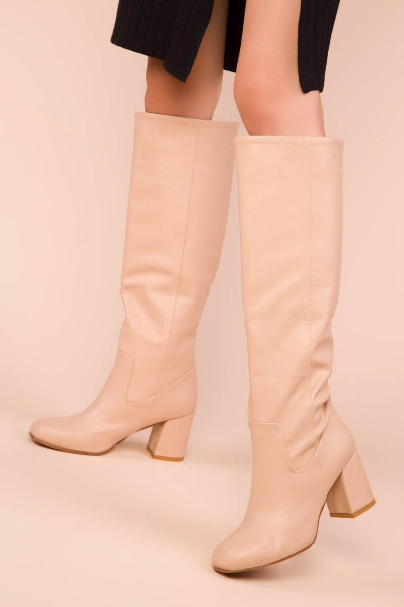 Women's Boots - Beige #271943