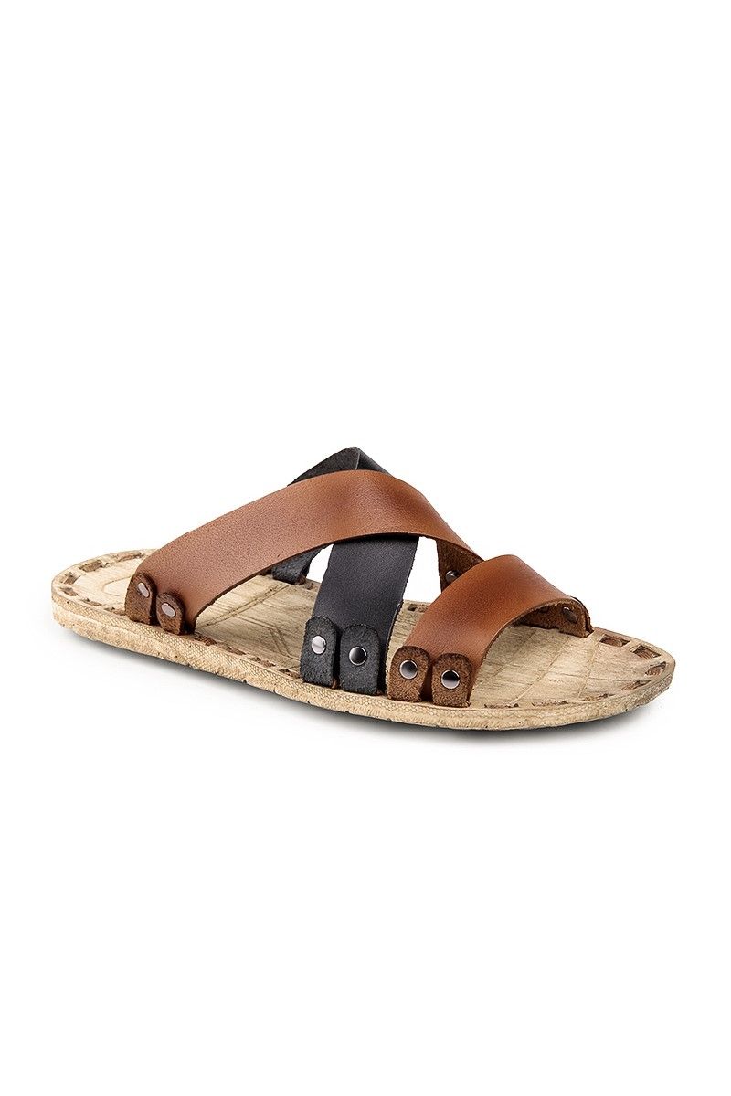 GPC Men's Leather Sandals - Brown, Black #81054475