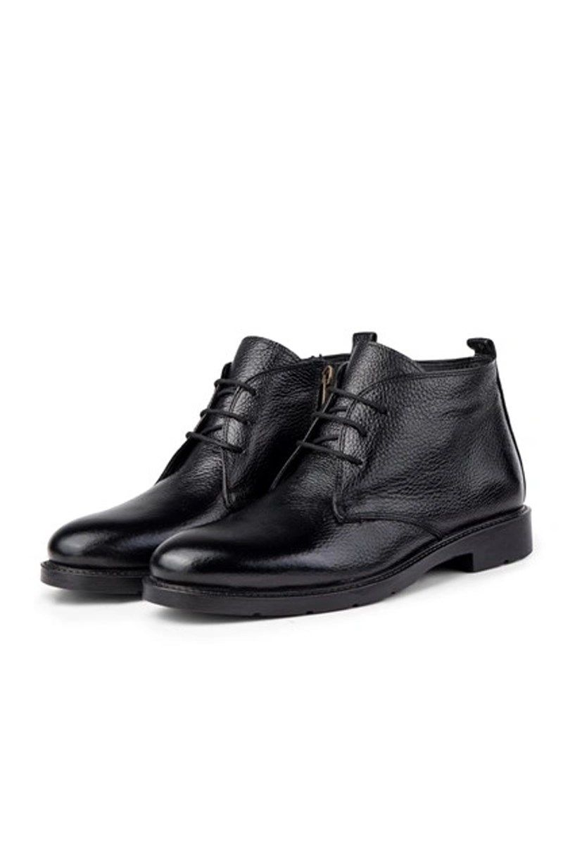 Ducavelli Men's Genuine Leather Boots - Black #363784