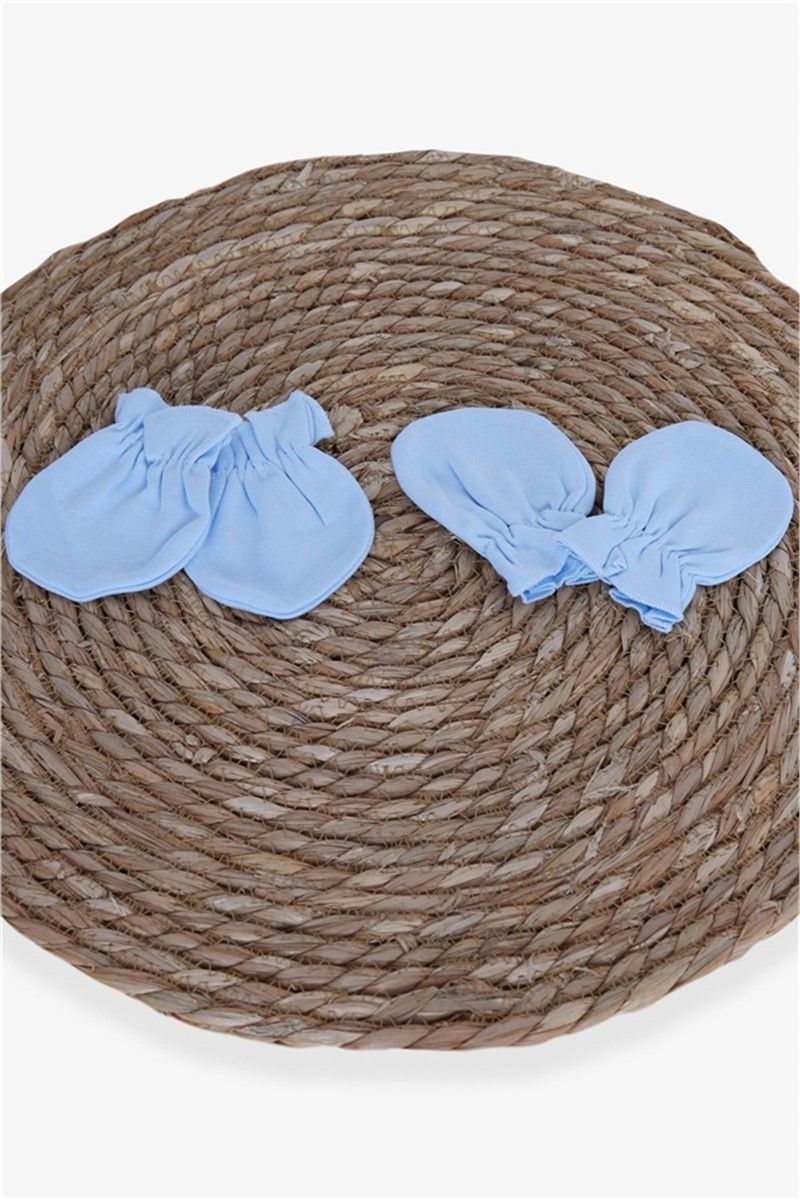 Baby Gloves with Elastic - 2 Pairs - Blue #379937