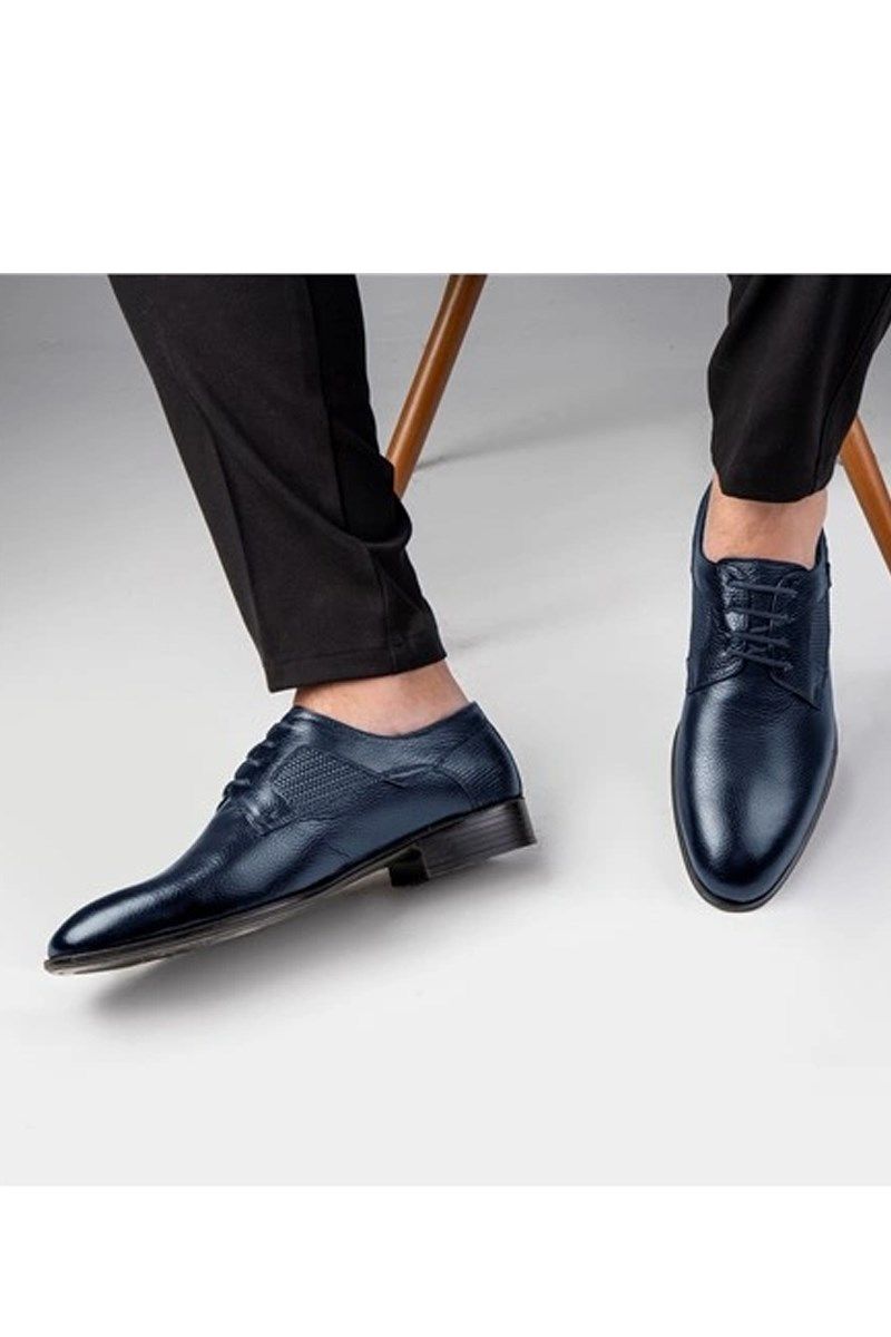 Ducavelli férfi valódi bőr cipő - sötétkék #363768