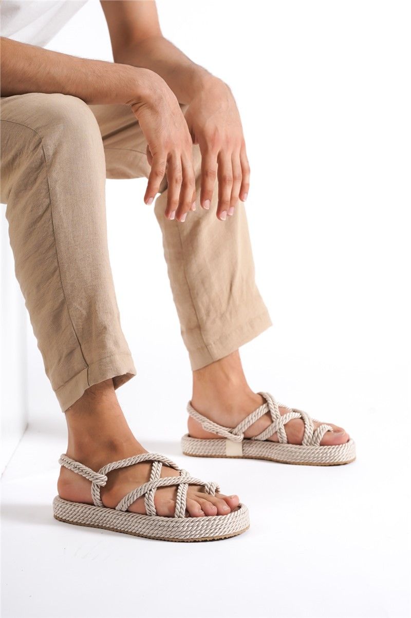 Sandali casual da uomo - Colore crema #383556
