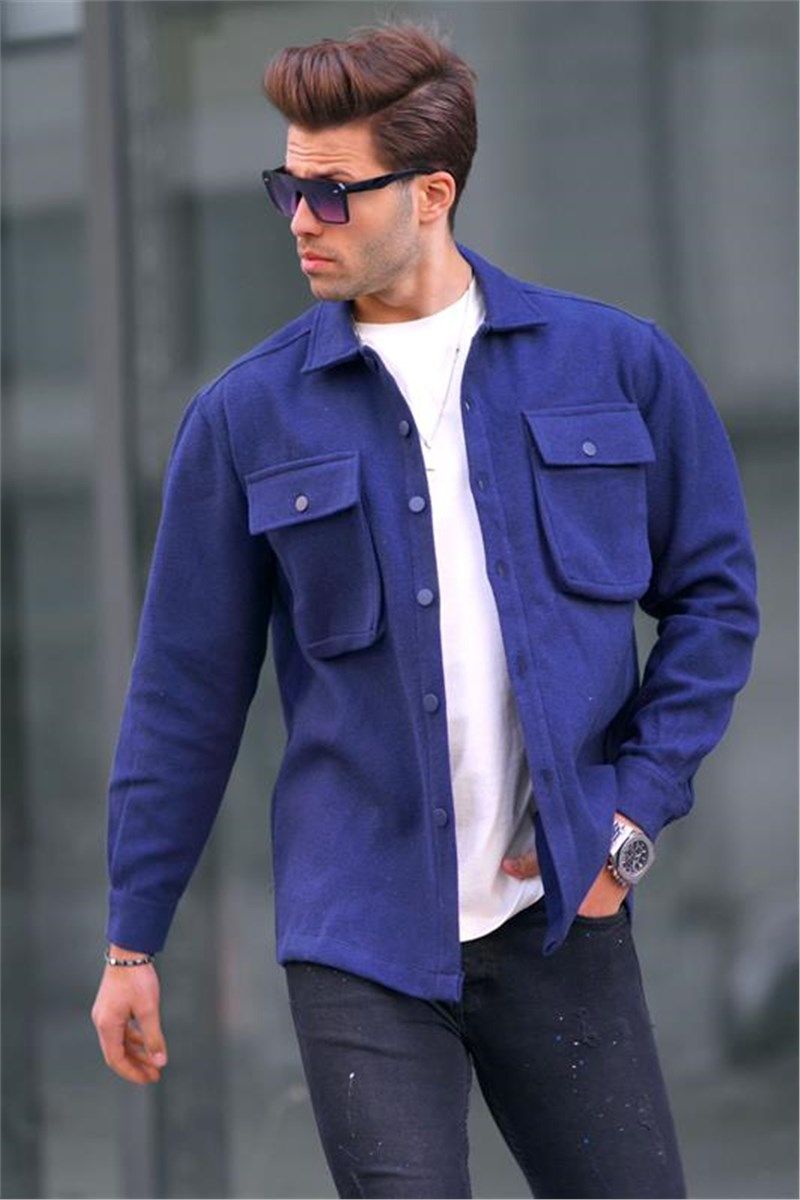 Muška Oversize  košulja 6809 - plava #404692