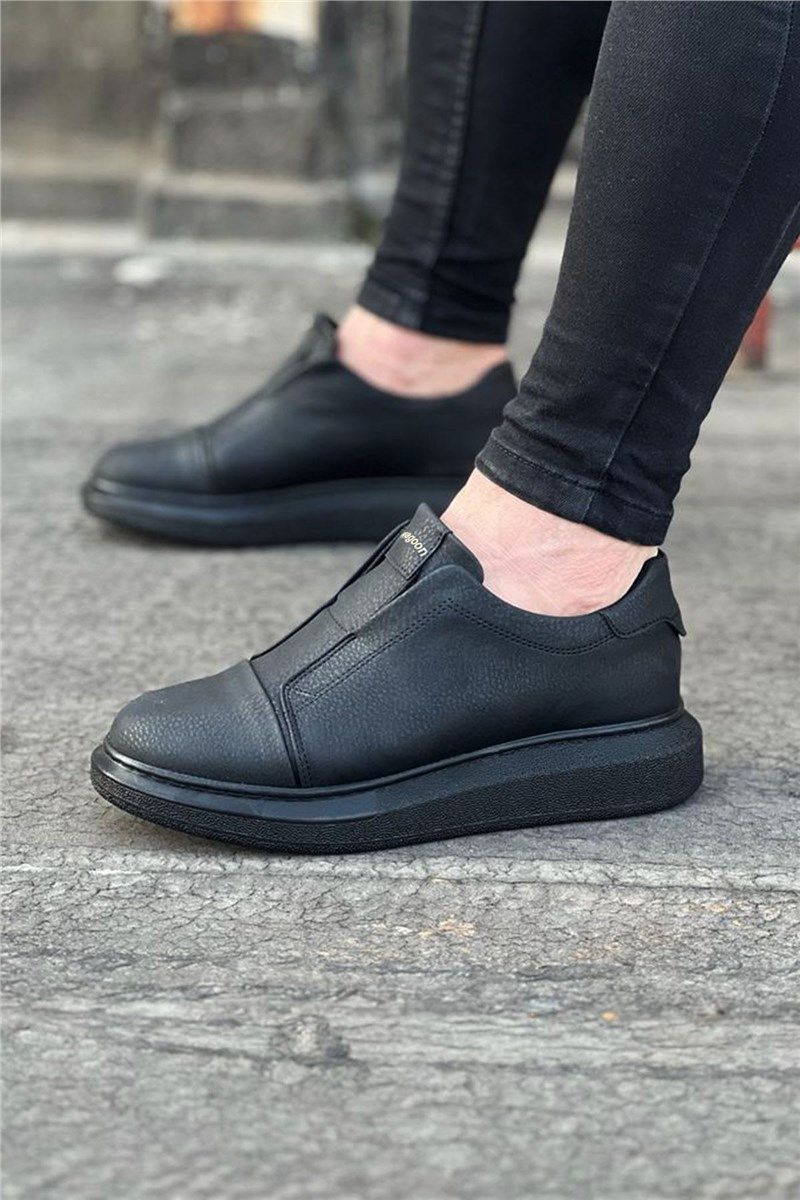 Мъжки ежедневни обувки WG023 - Черни #412919