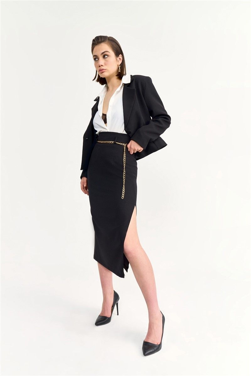 Women's fitted skirt - Black #327281