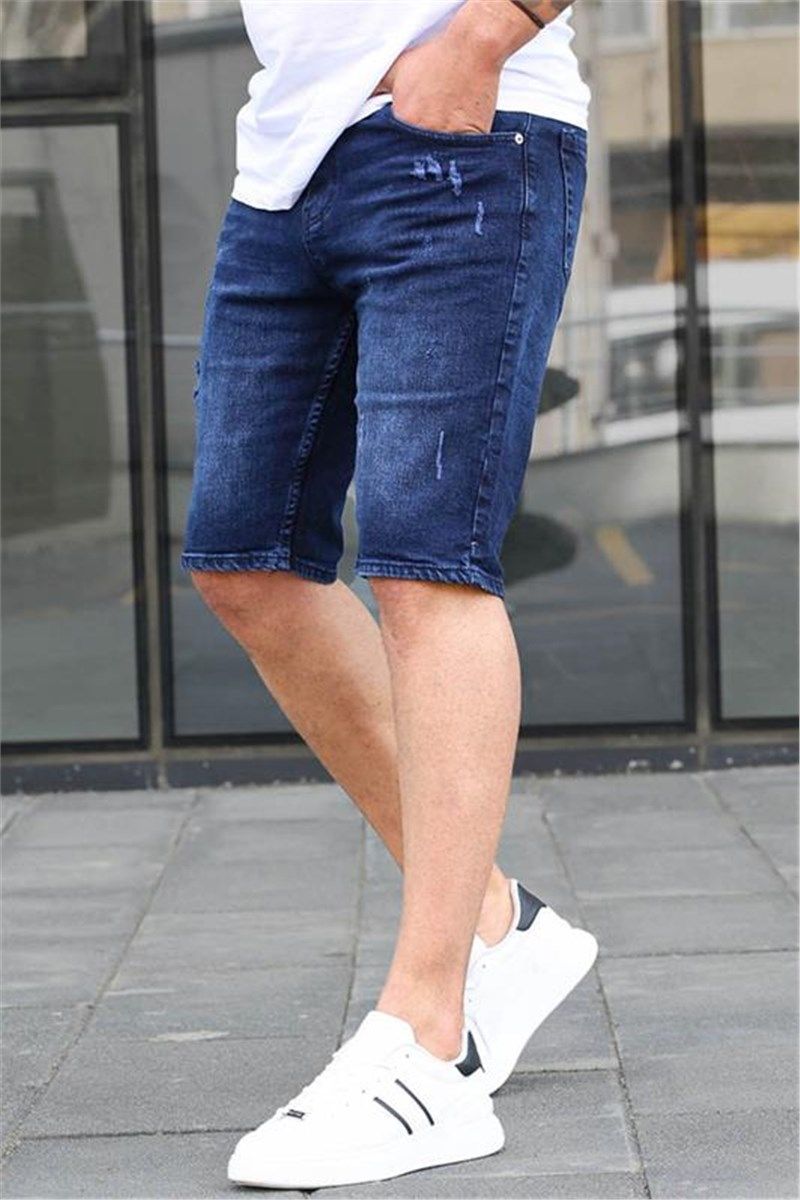 J65 slim fit stretch cotton twill denim shorts | ARMANI EXCHANGE Man